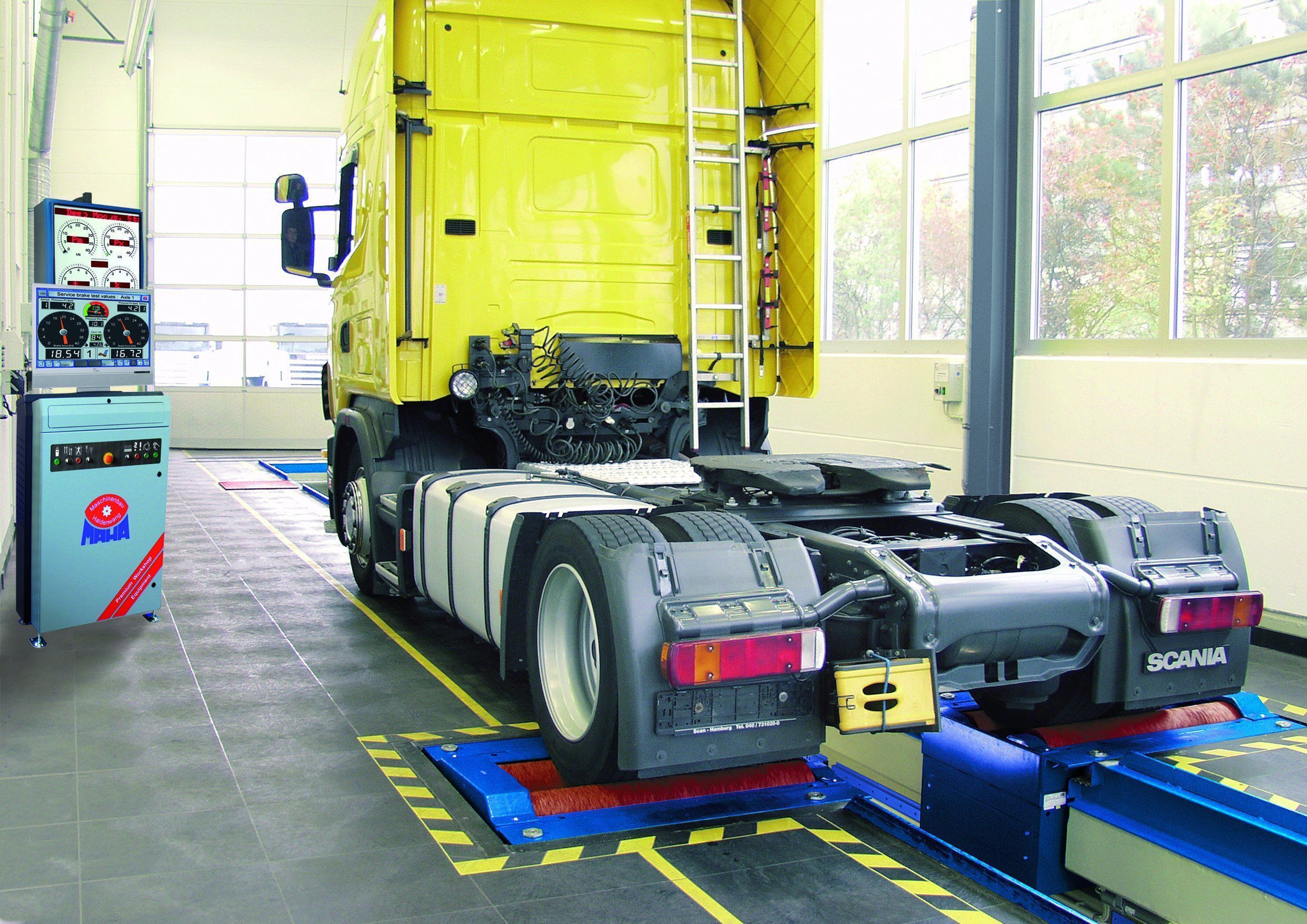 Тормозной стенд MBT 4250 Eurosystem с допустимой нагрузкой на ось 13 т (15 т) MAHA MBT 4250