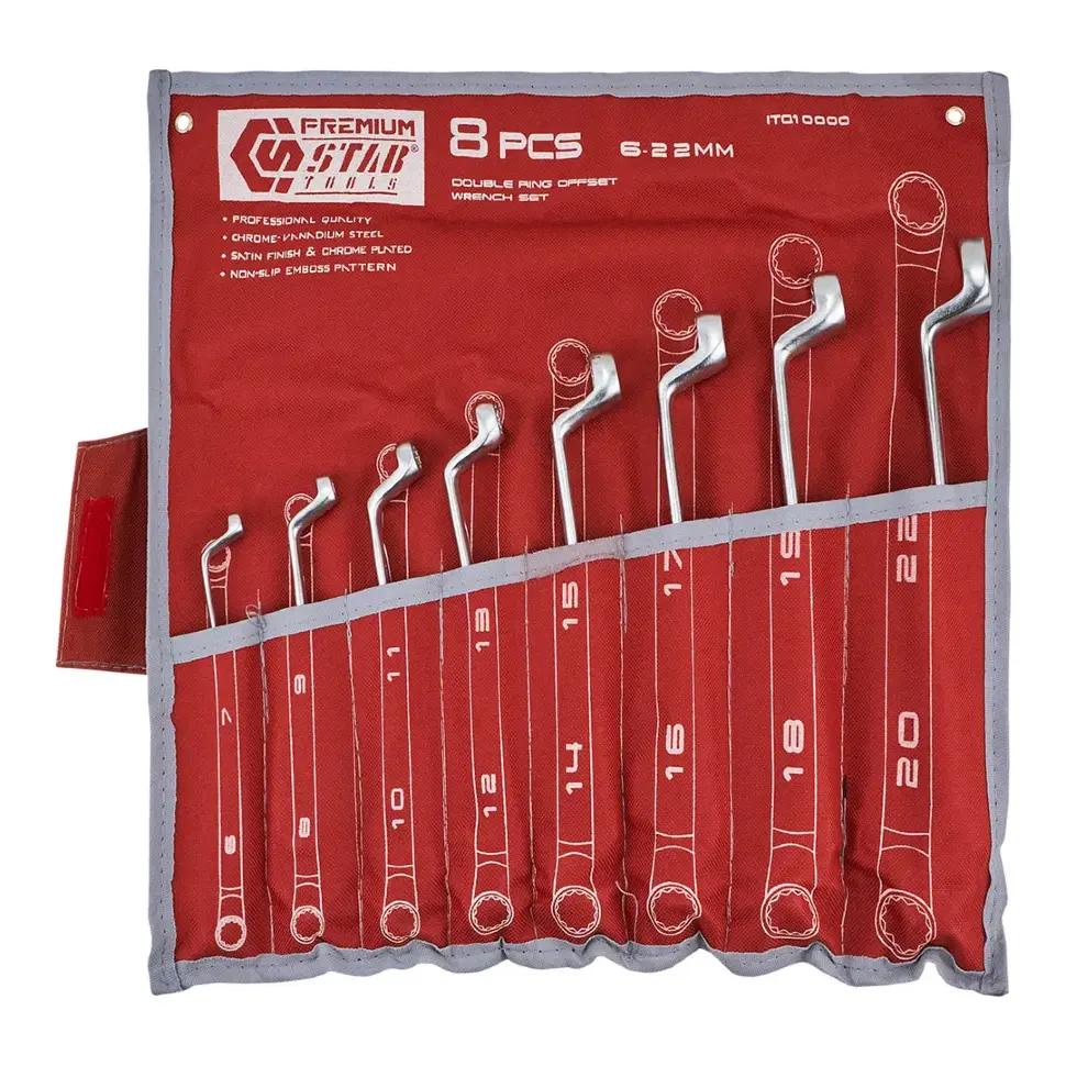 Комплект накидных ключей,8пр.(6X7,8X9,10X11,12X13,14X15,16X17,18X19,20х22 мм Stab ITQ10000