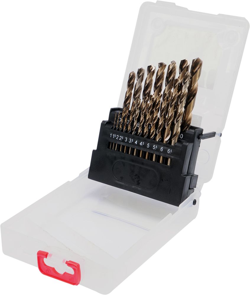 Свёрла по металлу 1.0-10.0mm Co-HSS (набор 19пр.)  YATO YT-41604