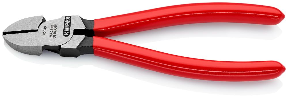 Бокорезы,  L-160 мм, чёрные, твёрдость кромок 62 HRC, обливные рукоятки  KNIPEX 7001160