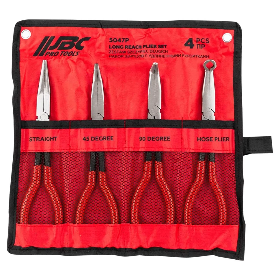 Щипцы с удлиненными рукоятками 285мм, набор 4пр.  JBC JBC-5047P