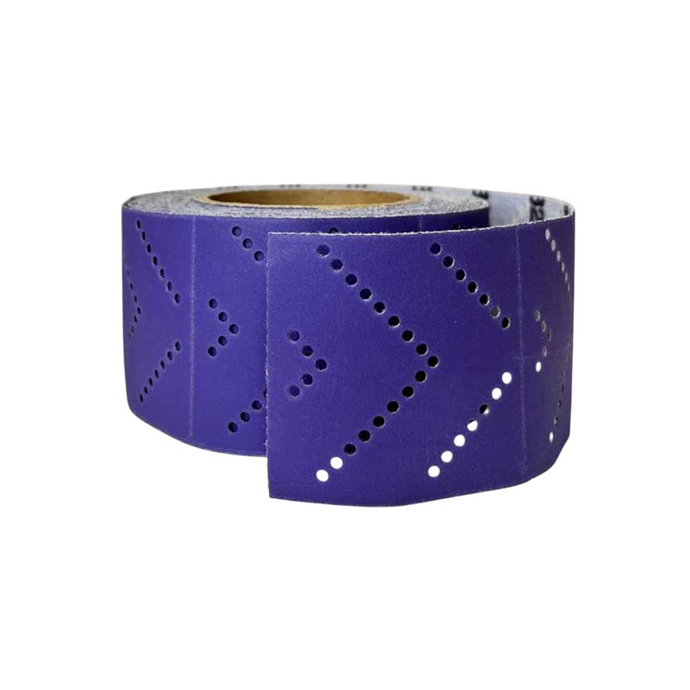 Шлифлист 70 мм х 12 м отрывной мультипылеотвод P240 (керамика на пленке) GTA295F240