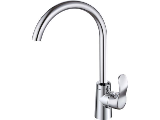 Смеситель для кухни (Lt) D35, серия Iris хром, (Поворотный J-излив) a-five A5-0224
