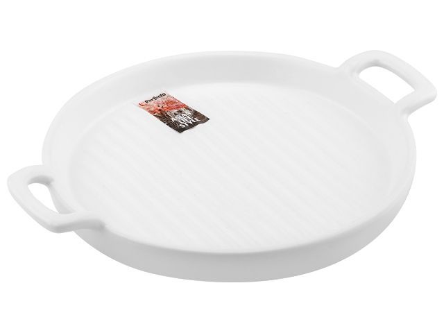 Тарелка-блюдо керамическая. 23.5х18.5х2.5 см. серия ASIAN. белая PERFECTO LINEA 17-112350