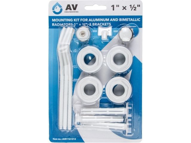 Комплект для монтажа алюминиевых и биметаллических радиаторов 1" 1/2", 3-кронштейна,  ...AV Engineering AVE1161312