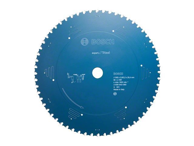 Диск пильный по металлу 305х2,6х25,4 мм Z80 Expert for Steel BOSCH 2.608.643.061