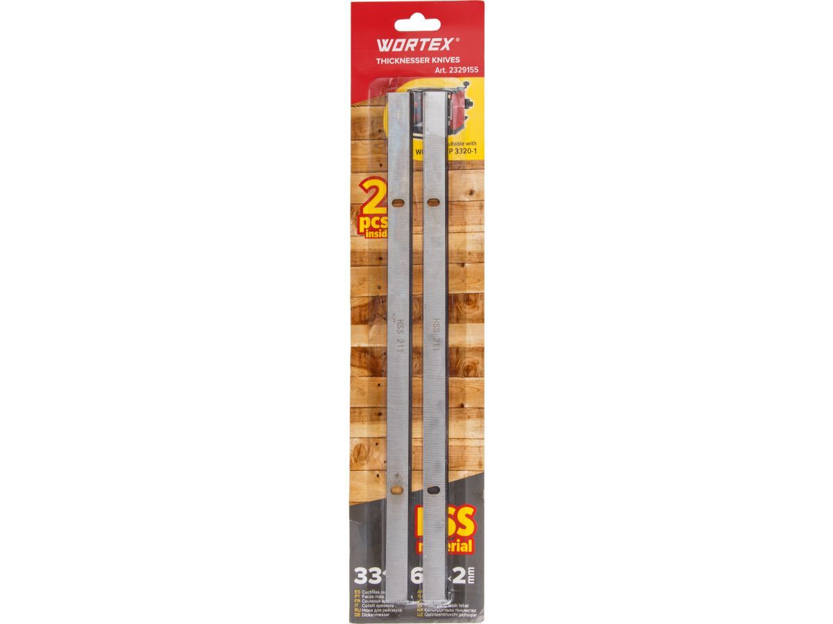 Ножи для рейсмусового станка 2 шт. для TP 3320-1 WORTEX 2329155