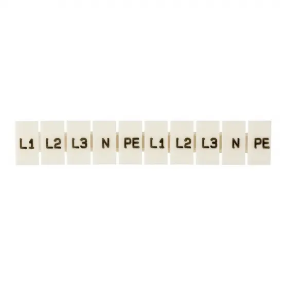 Маркеры для JXB-ST 1,5 с символами "L1, L2, L3, N, PE" (100 шт.) PROxima EKF zb-st-1.5-L-1-3