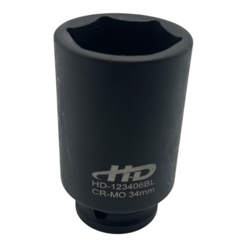 Головка торцевая ударная 1/2" 6гр. 34мм L78мм CrMo H-D HD-123406BL