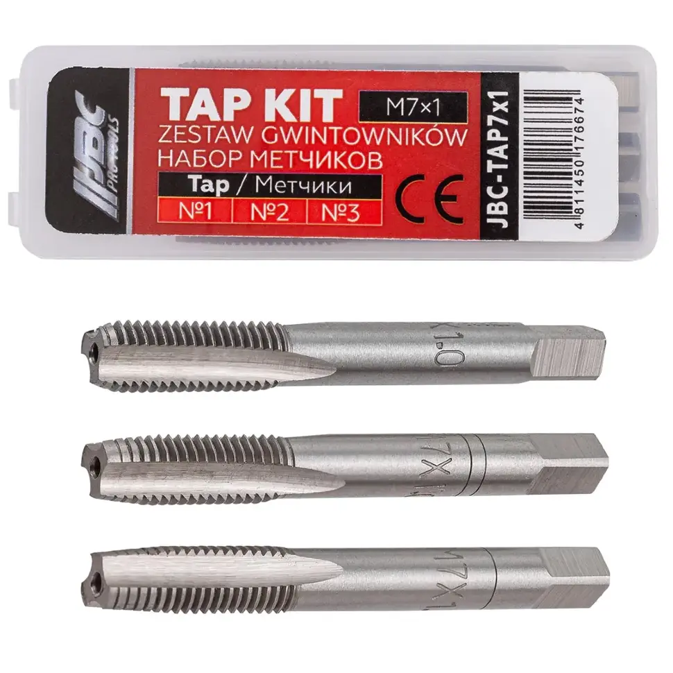 Метчик M7x1 (3шт)  JBC JBC-TAP7x1