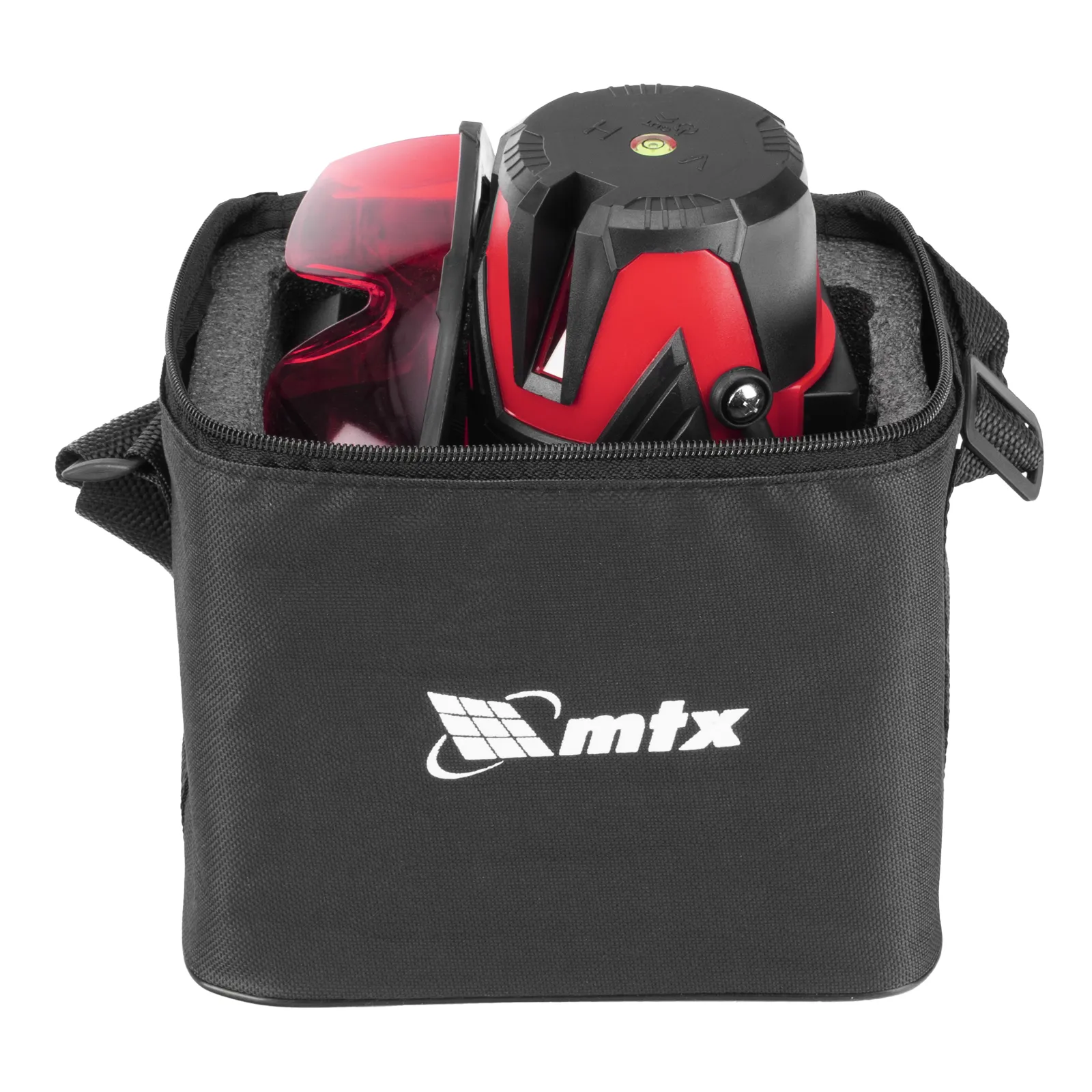 Лазерный уровень MXL RED, 30 м, красный луч, акк. Li 2400 mAh, сумка, резьба 5/8"  MTX 35012