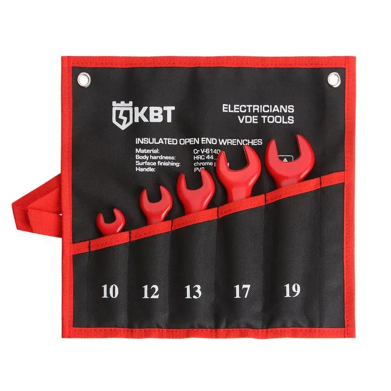 Набор диэлектрических однорожковых ключей (5 пр.) НИИ-20 серия ЭКСПЕРТ (КВТ) КВТ 74706