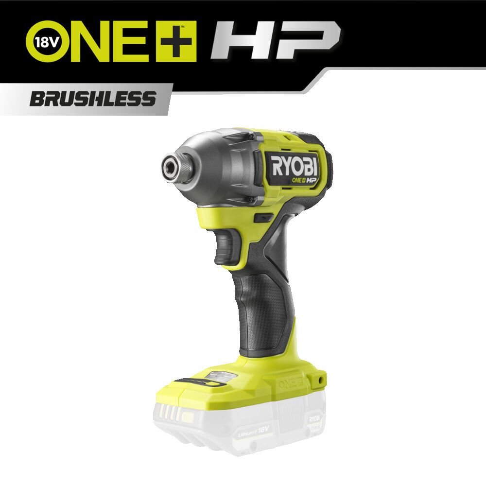 ONE +/Винтоверт, 1/4'', БЕЗ АКБ, 18В, 300Нм, 850/2000/2900 об/мин, RYOBI HP RID18X-0 ...Ryobi 5133004961