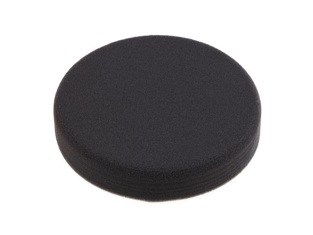 Полировальный круг 150/30мм, на липучке, черный, мягкий,  WORTEX PMS1530B2019