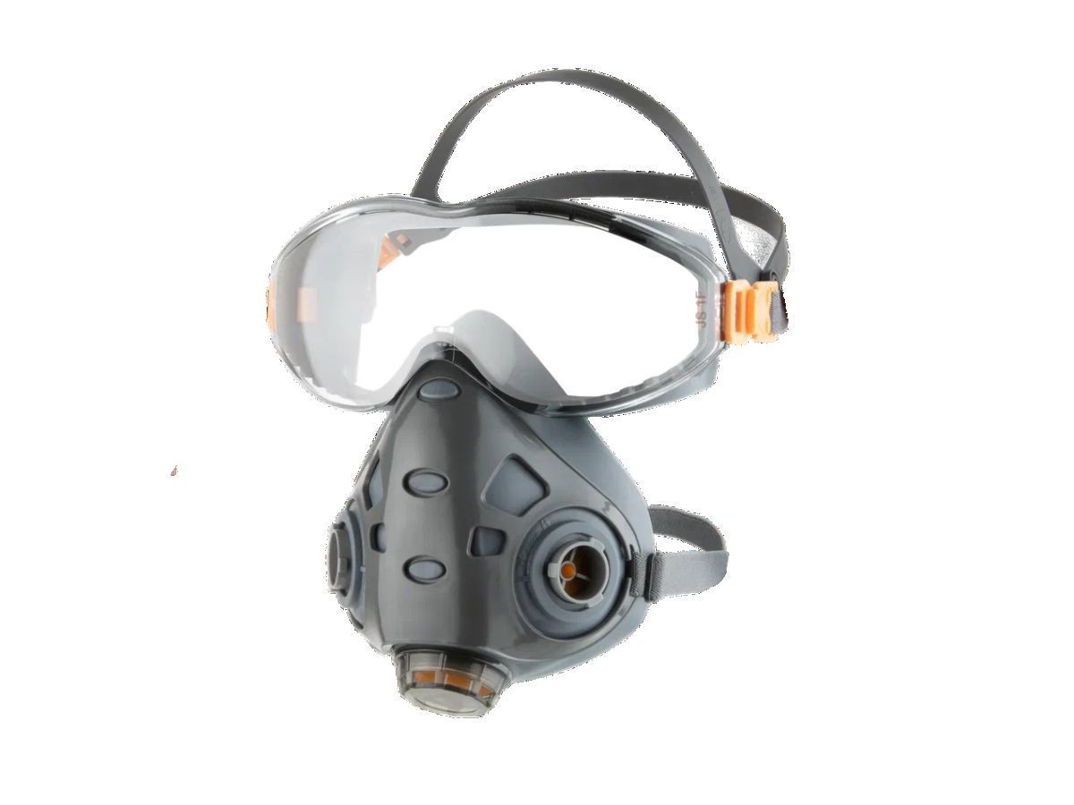 Полумаска фильтрующая  (9500) р-р L (с интегрированными очками, р-р L) JETA SAFETY 9500-L