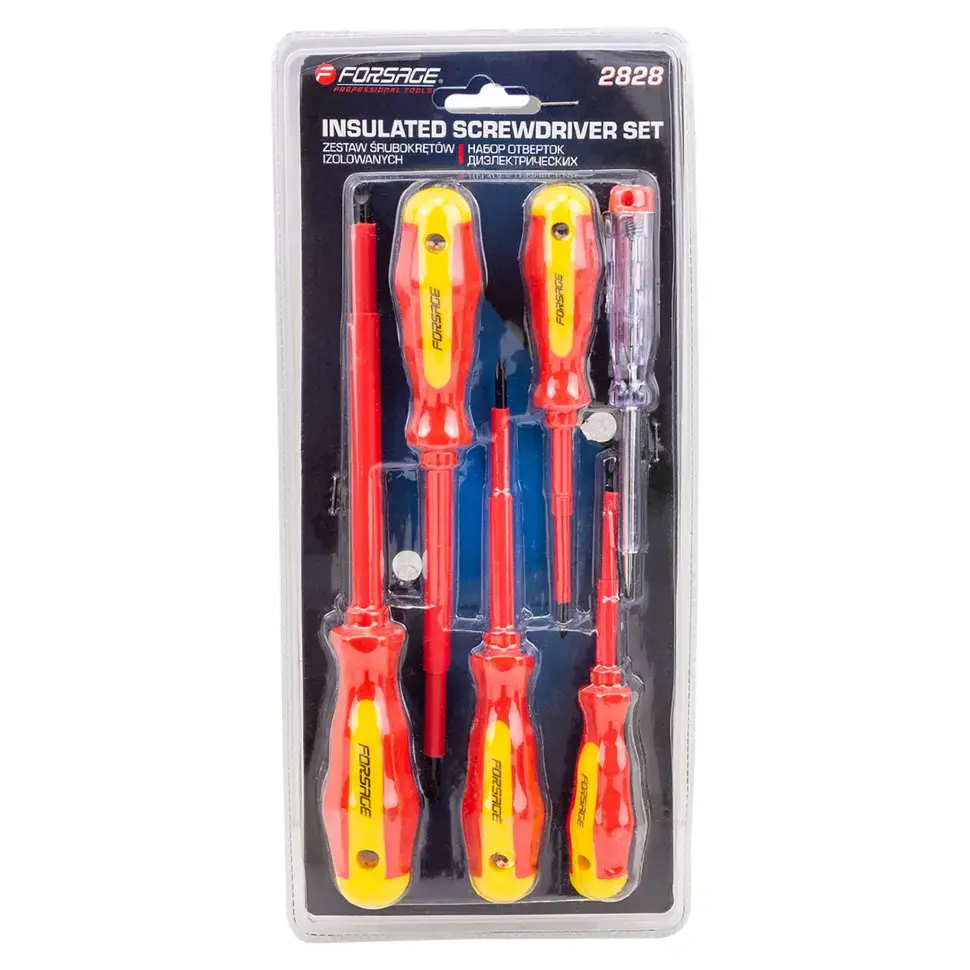 Отвертки диэлектрические, набор 6пр.  Forsage F-2828