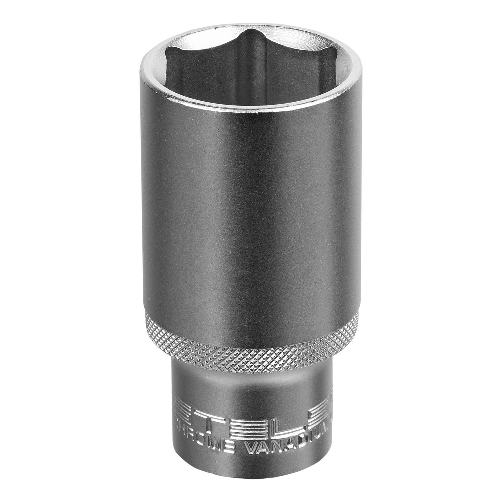 Головка торцевая удлиненная, 32 мм, 6-гранная, CrV, под квадрат 1/2" Stels 13886