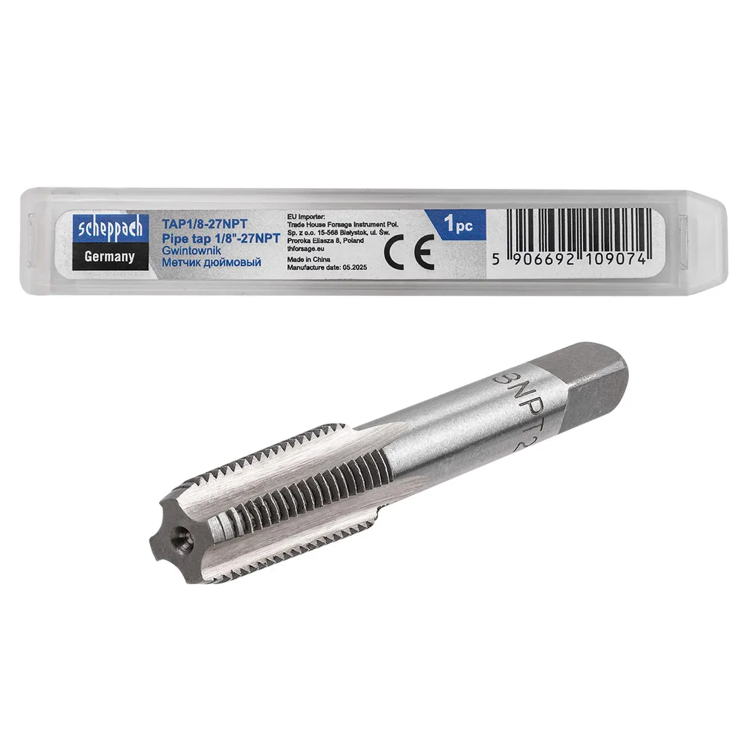 Метчик 1/8-27NPT (дюйм.)  Scheppach Sch-TAP1/8-27NPT