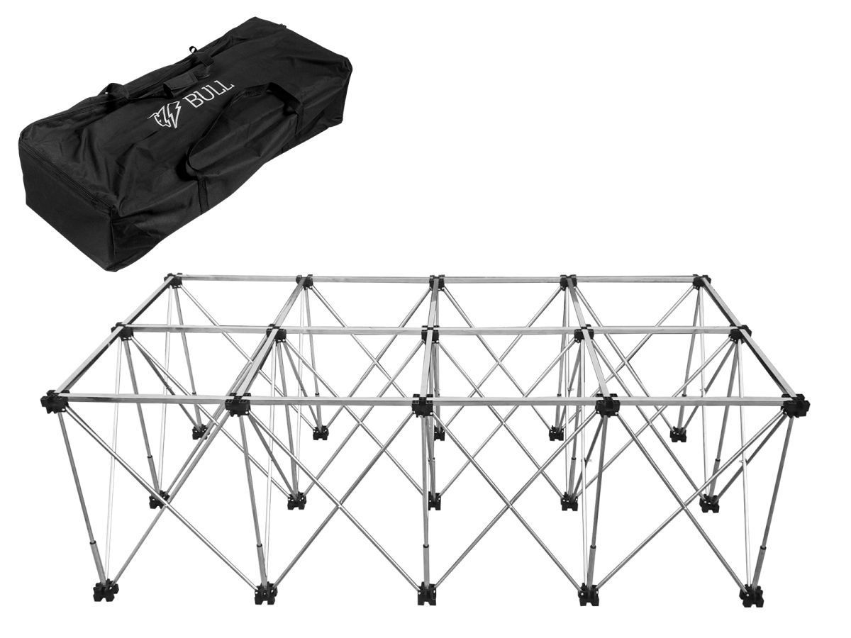 Подстолье складное  TT 2211 224.5x115x76.5 см, нагрузка до 1800 кг (Сороконожка, сложен. разм.: 320х190х925 мм, 22 перекладины в комплекте, 15 точек опоры.) BULL 1335889