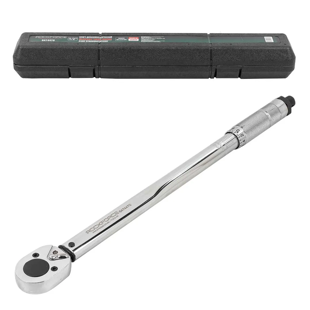 Ключ динамометрический 40-210Нм, 1/2" Rock FORCE RF-6474470
