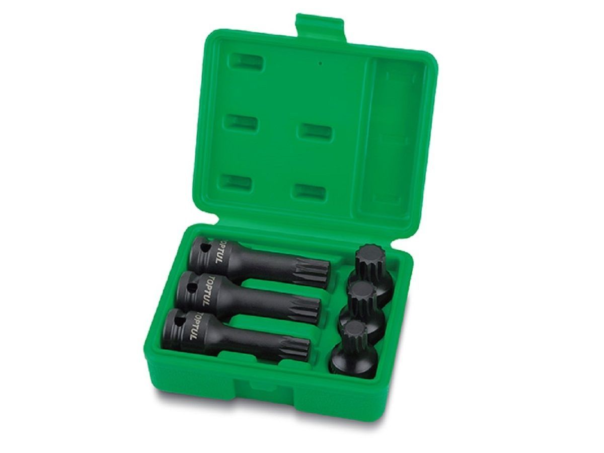 Набор головок ударных 1/2" SPLINE M14-M18 6шт. Toptul GDAI0601