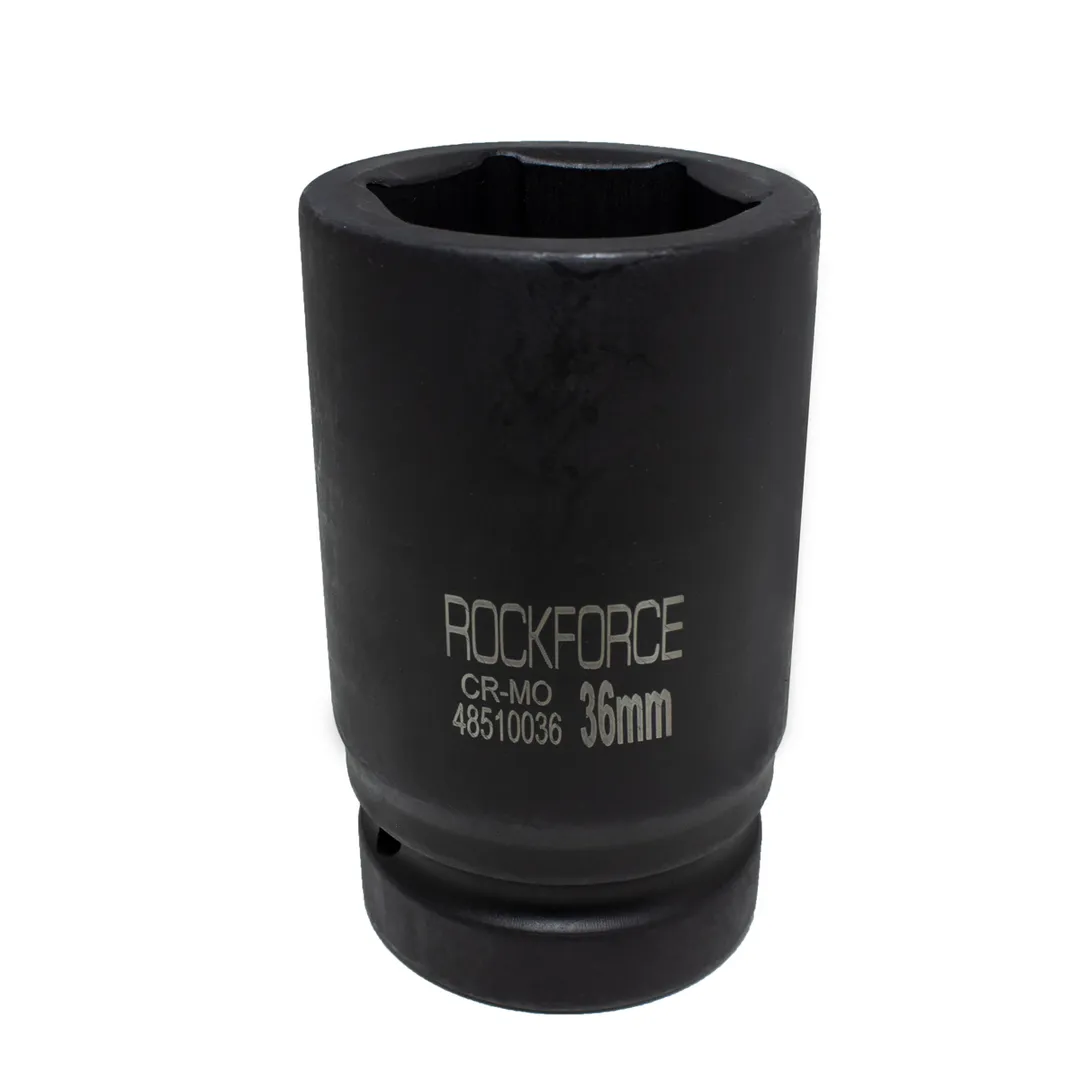 Головка ударная глубокая  36мм, 6гр. 1"  Rock FORCE RF-48510036