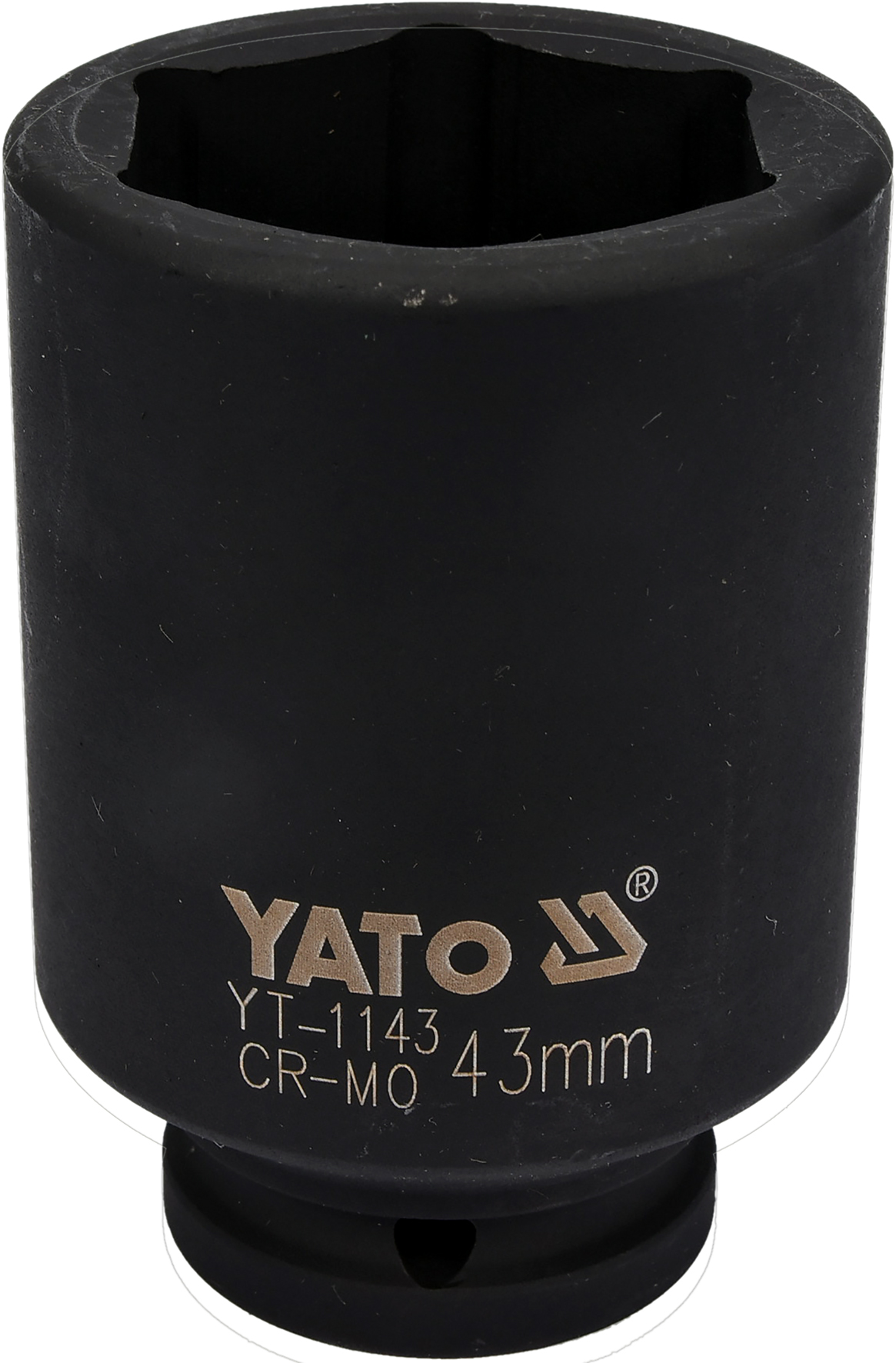 Головка торцевая ударная 3/4" 6гр. 43mm L90mm CrMo  YATO YT-1143
