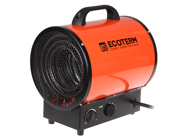 Нагреватель воздуха электрический, пушка, 9 кВт, 380 В, термостат  ...Ecoterm EHR-09/3E