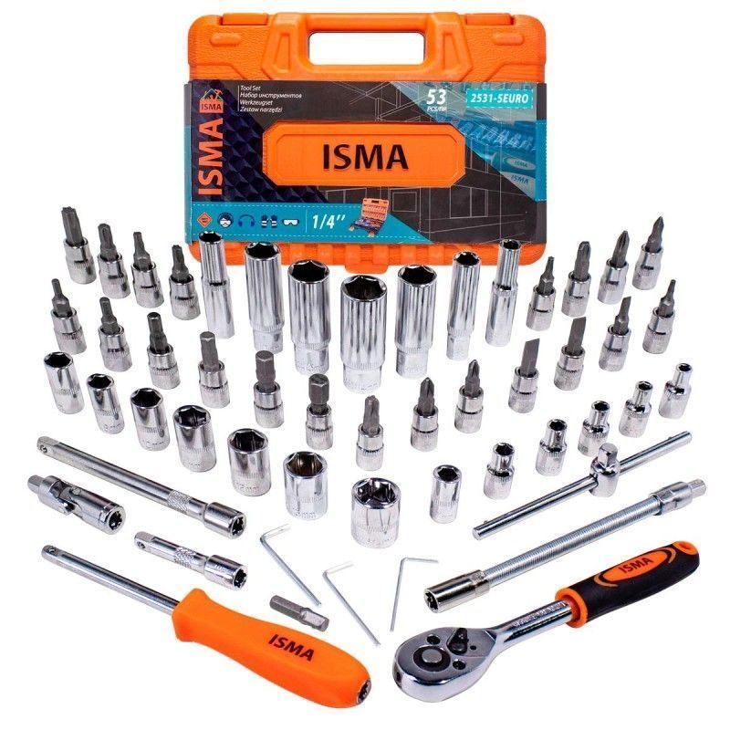 Набор инструментов 53пр  ISMA ISMA-2531-5 EURO