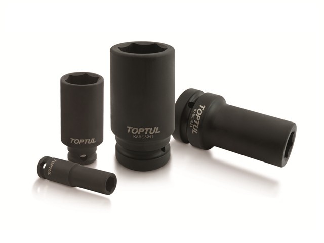 Головка ударная 1/2" 21мм 6гр. глубокая Toptul KABE1621 Головка ударная 1/2" 21мм 6гр. глубокая Toptul KABE1621