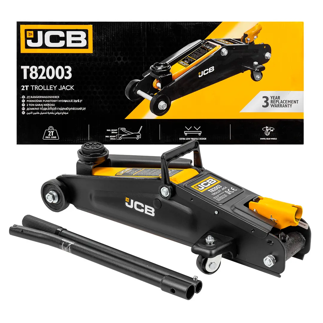 Домкрат подкатной гидравлический 2т  JCB JCB-T82003
