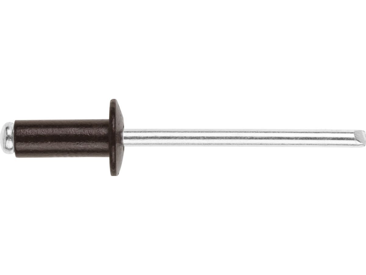 Заклепка вытяжная 4.8х12 mm алюминий/сталь, RAL 8017 (10000 шт ) (Цвет коричневый шоколад) STARFIX SM-68055-10000