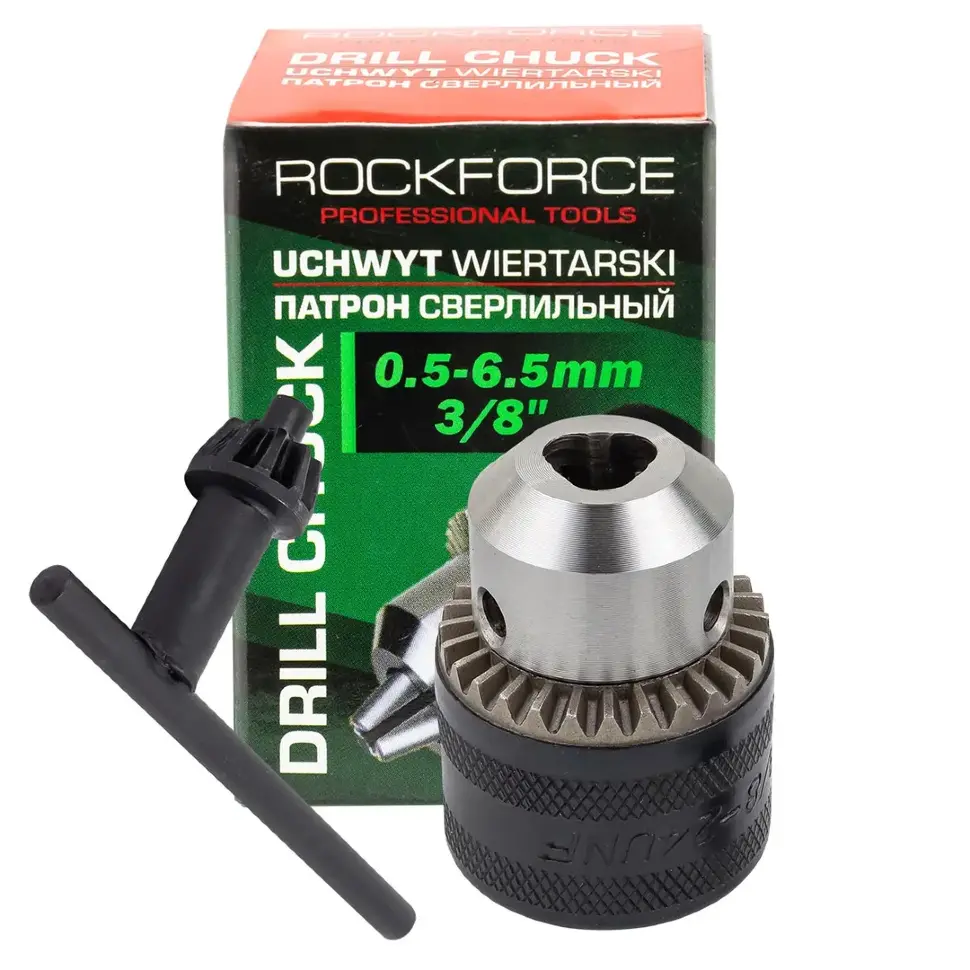 Патрон цанговый для дрели (0.6-6мм, 3/8") RockFORCE RF-G00529