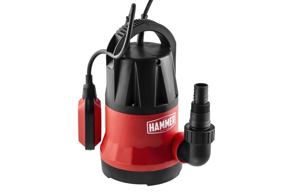 Насос дренажный Hammer NAP250CD 250Вт, 6000л/ч, высота 6м, глубина 7м