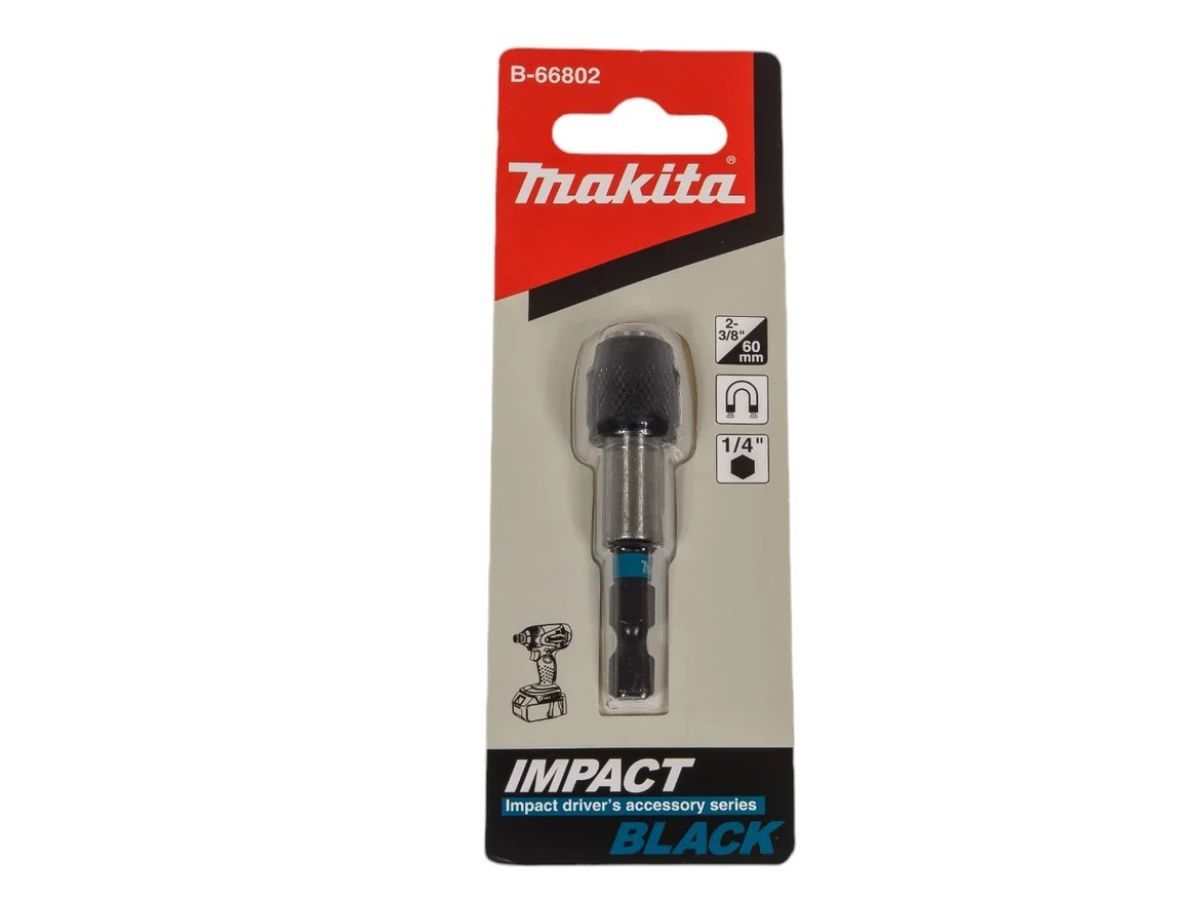 Магнитный держатель с зажимным патроном Impact Black 60 мм MAKITA B-66802