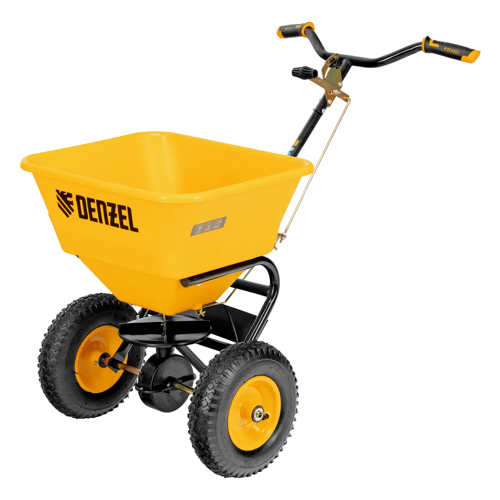 Механическая сеялка на колесах, 45 л   DENZEL 63951