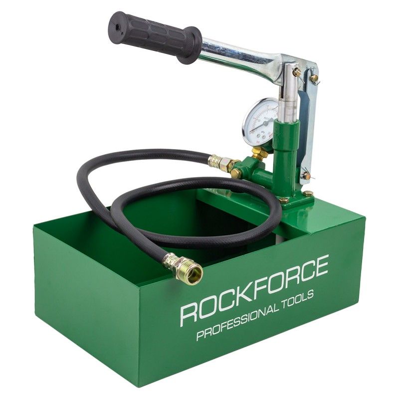 Насос ручной проверочный с манометром и шлангом 1м RockFORCE ...Rock FORCE RF-HS-HP01