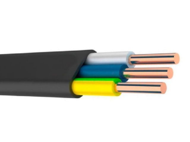 Кабель ВВГ-Пнг(A) 3х1,5 (бухта 100м) (черный, ГОСТ 16442-80) БелРосКабель 4814918066821