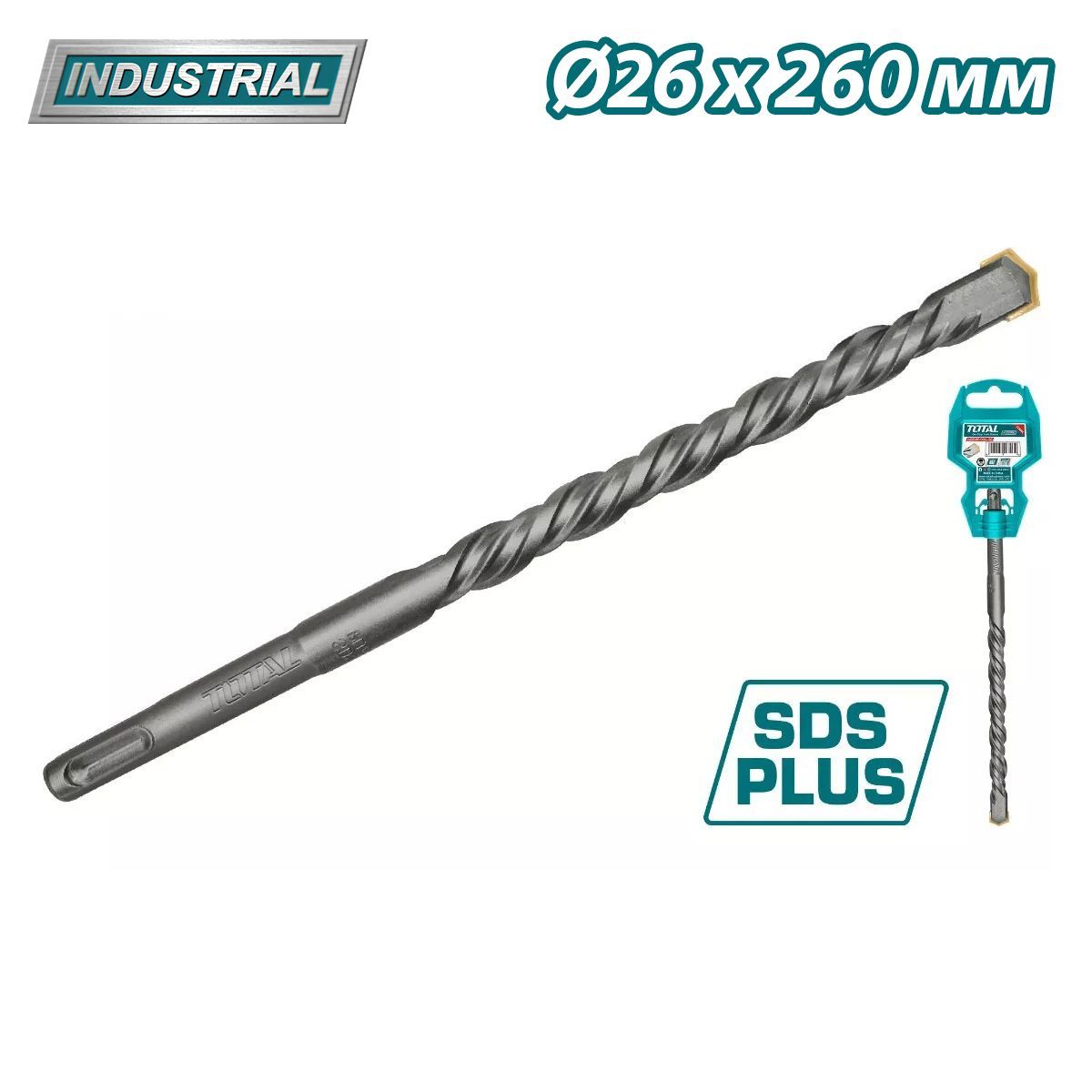 Бур SDS-plus 26х260мм  TOTAL TAC312603