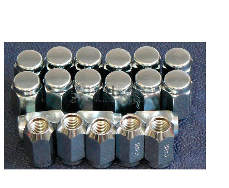 Набор гаек на колесные диски M12x1.5RH 20 пр. Force 642420