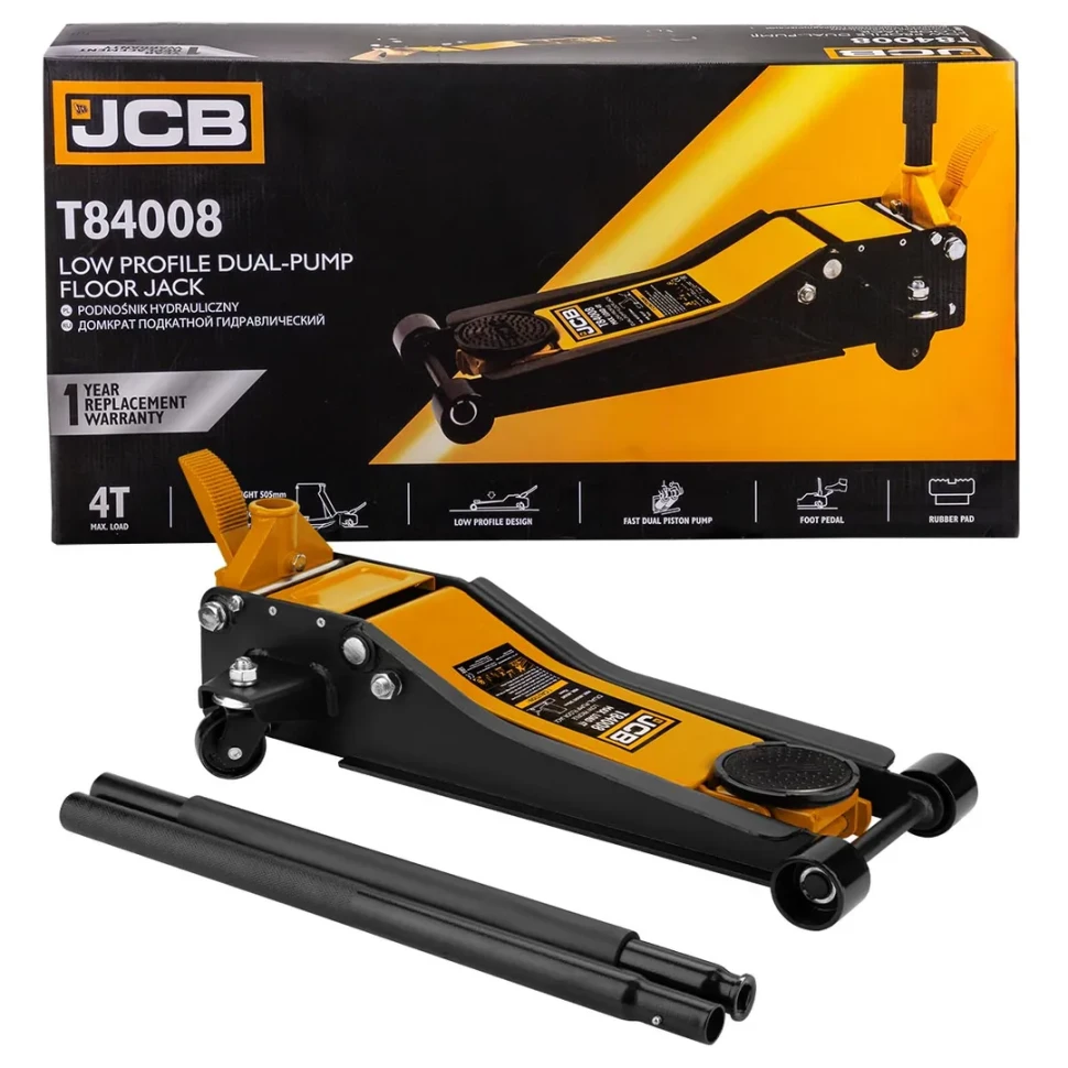 Домкрат подкатной гидравлический 4т  JCB JCB-T84008