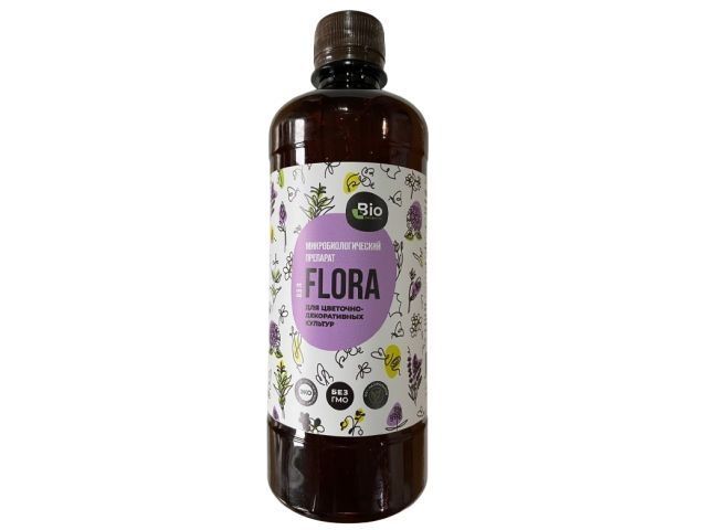 Препарат микробиологический для цветочно- декоративных культур FLORA 0,5л  ...BIO-PROBIOTIC 4810699000160
