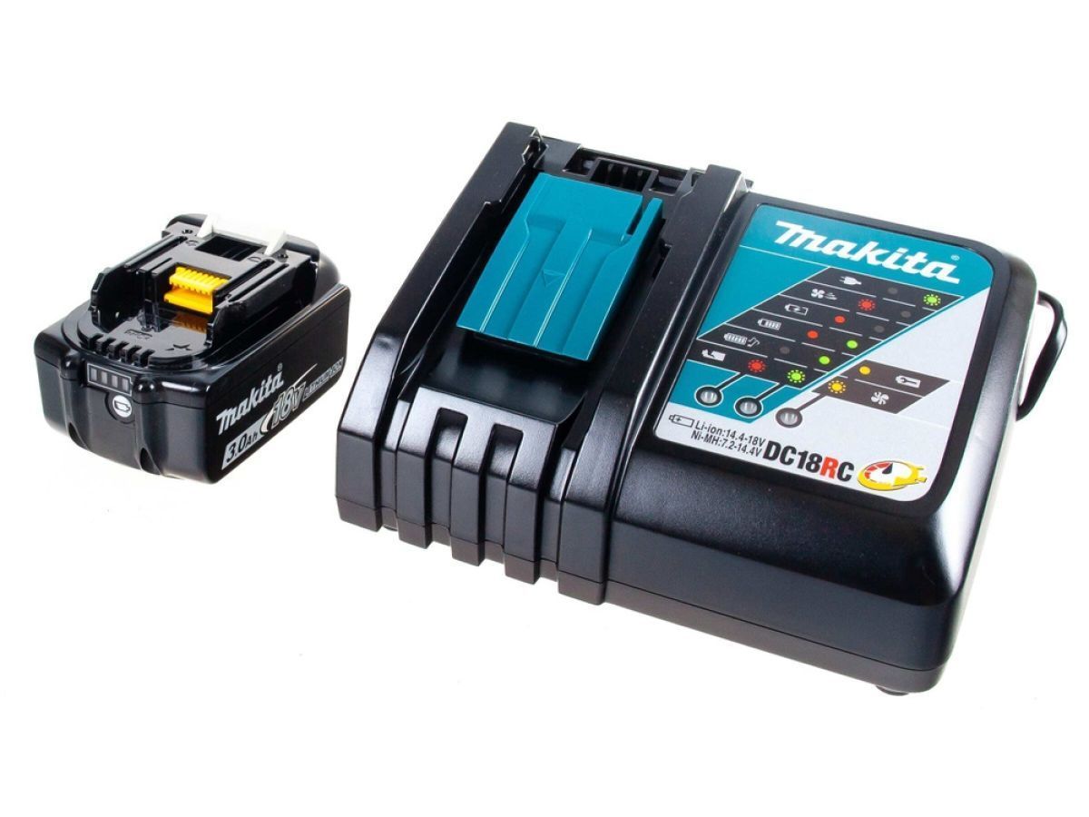Комплект аккумулятор LXT 18.0 В BL1830B 1 шт. + зарядное устройство DC18RC (Набор BL1830B18V 3,0 Ah 1 шт. + DC18RC) MAKITA 191A25-2