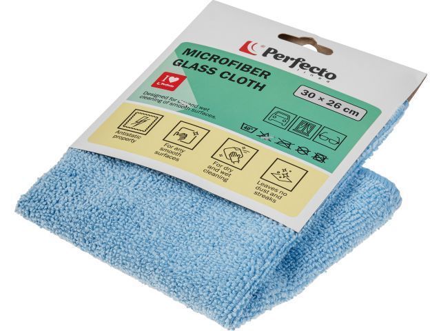 Салфетка из микрофибры Solid (Cолид) 1 шт., 30х26 см, универсальная PERFECTO LINEA 45-301111