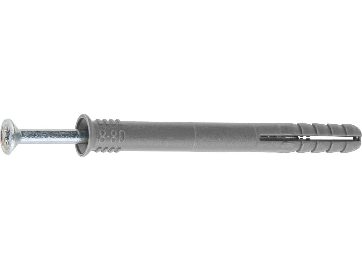Дюбель-гвоздь 8х80 mm полипропилен потайная головка (4 шт) STARFIX SMZ3-42934-4