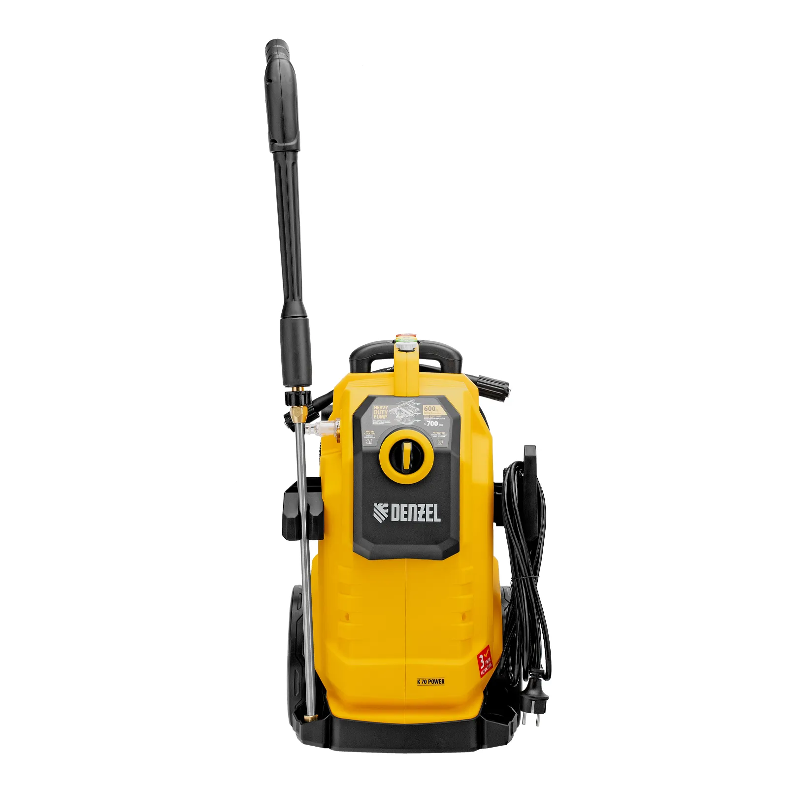 Моечная машина высокого давления K 70 Power, 2500 Вт, 180 бар, 600 л/ч, асинх. двиг. DENZEL 58272