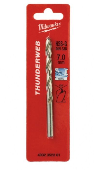Сверло по металлу HSS-G Thunderweb 6.0 мм (1шт), MILWAUKEE Milwaukee 4932352358