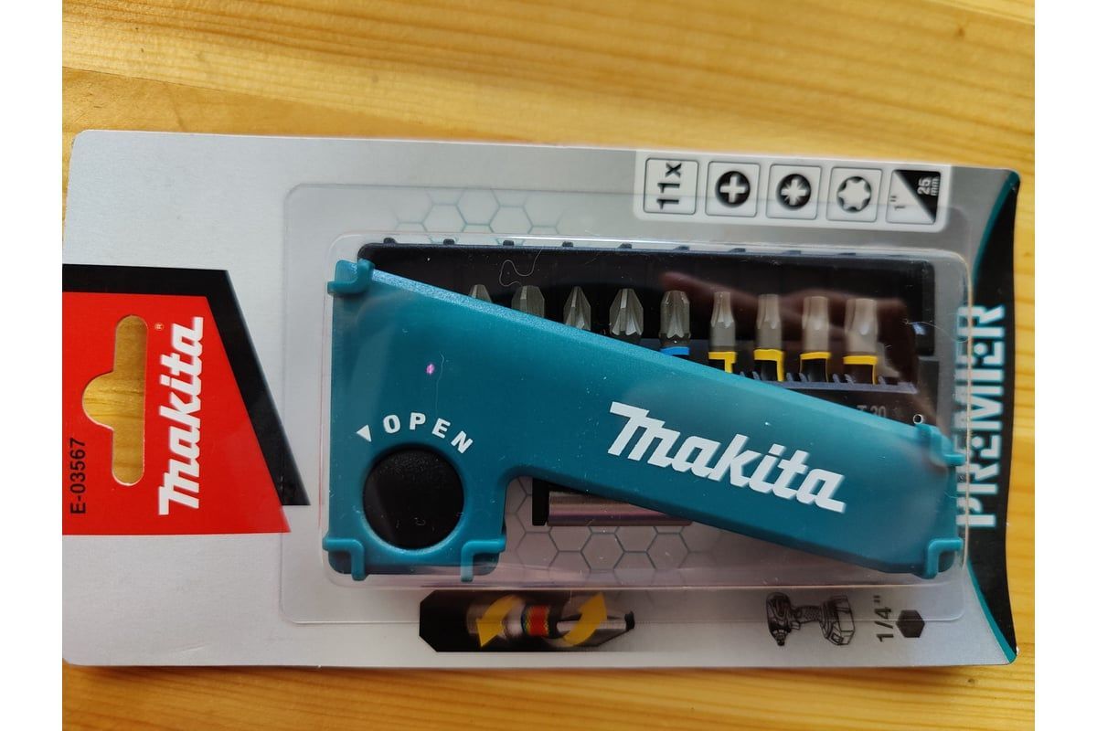 Набор_Биты Impact Premier в футляре (11 шт), MAKITA E-03567