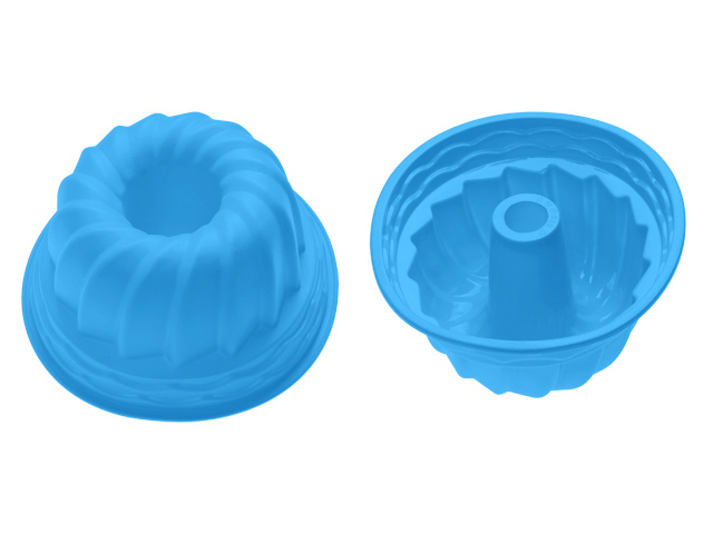 Форма для выпечки, силиконовая, кекс, 24 х 10.5 см, голубая  ...PERFECTO LINEA 20-002812