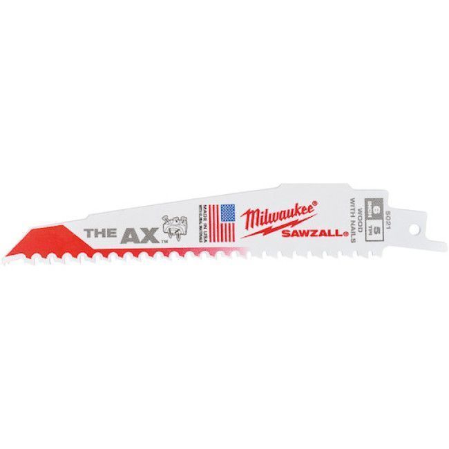 Полотно к сабельной пиле Heavy Duty AX (5 шт / 150 мм / BIM 8%Co / демонтаж) MILWAUKEE 48475021